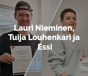 eRiverian opiskelijatarinoita: Lauri, Tuija ja Essi