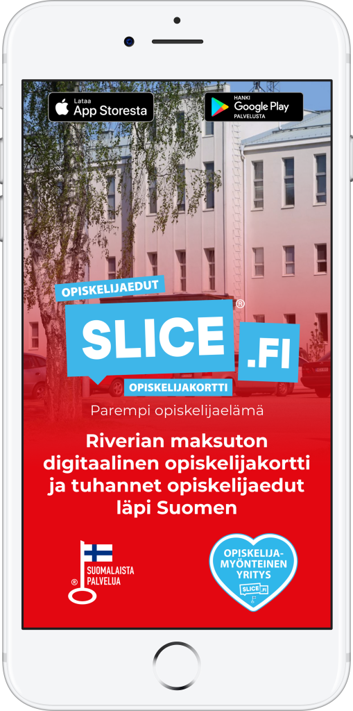 Slice-sovellus älypuhelimen näytöllä.