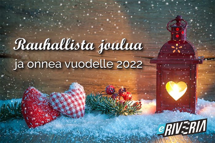 Rauhallista joulua ja onnea vuodelle 2022